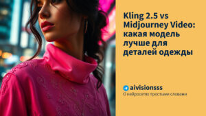 Читать далее о этой статье Kling 2.5 vs Midjourney Video: какая модель лучше для деталей одежды