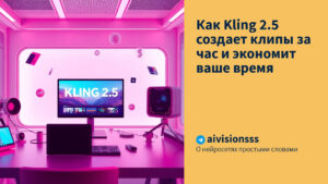 Читать далее о этой статье Как Kling 2.5 создает клипы за час и экономит ваше время
