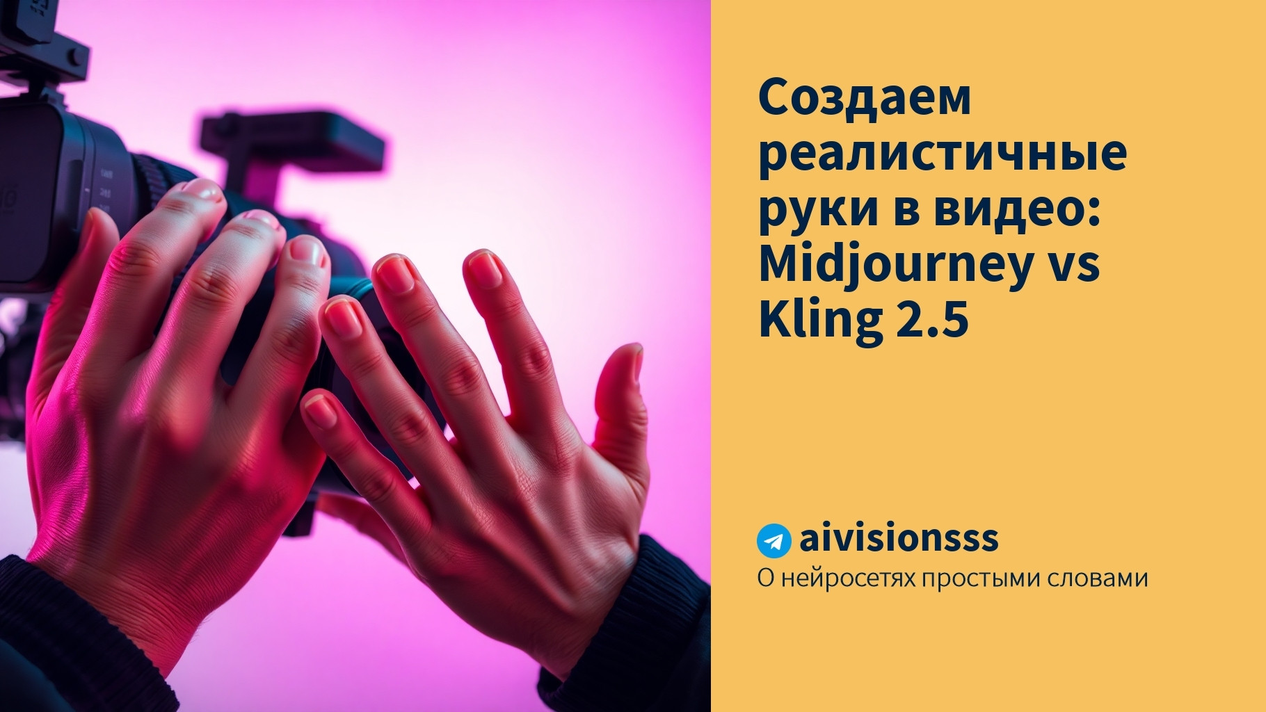 Вы сейчас просматриваете Создаем реалистичные руки в видео: Midjourney vs Kling 2.5