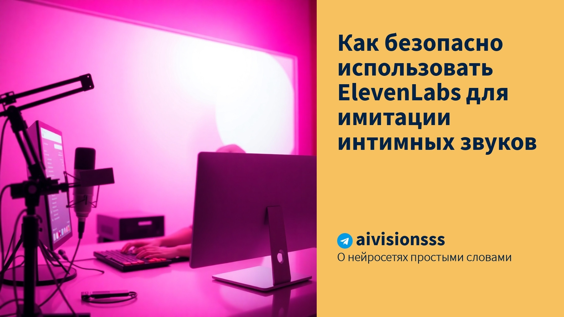 Вы сейчас просматриваете Как безопасно использовать ElevenLabs для имитации интимных звуков