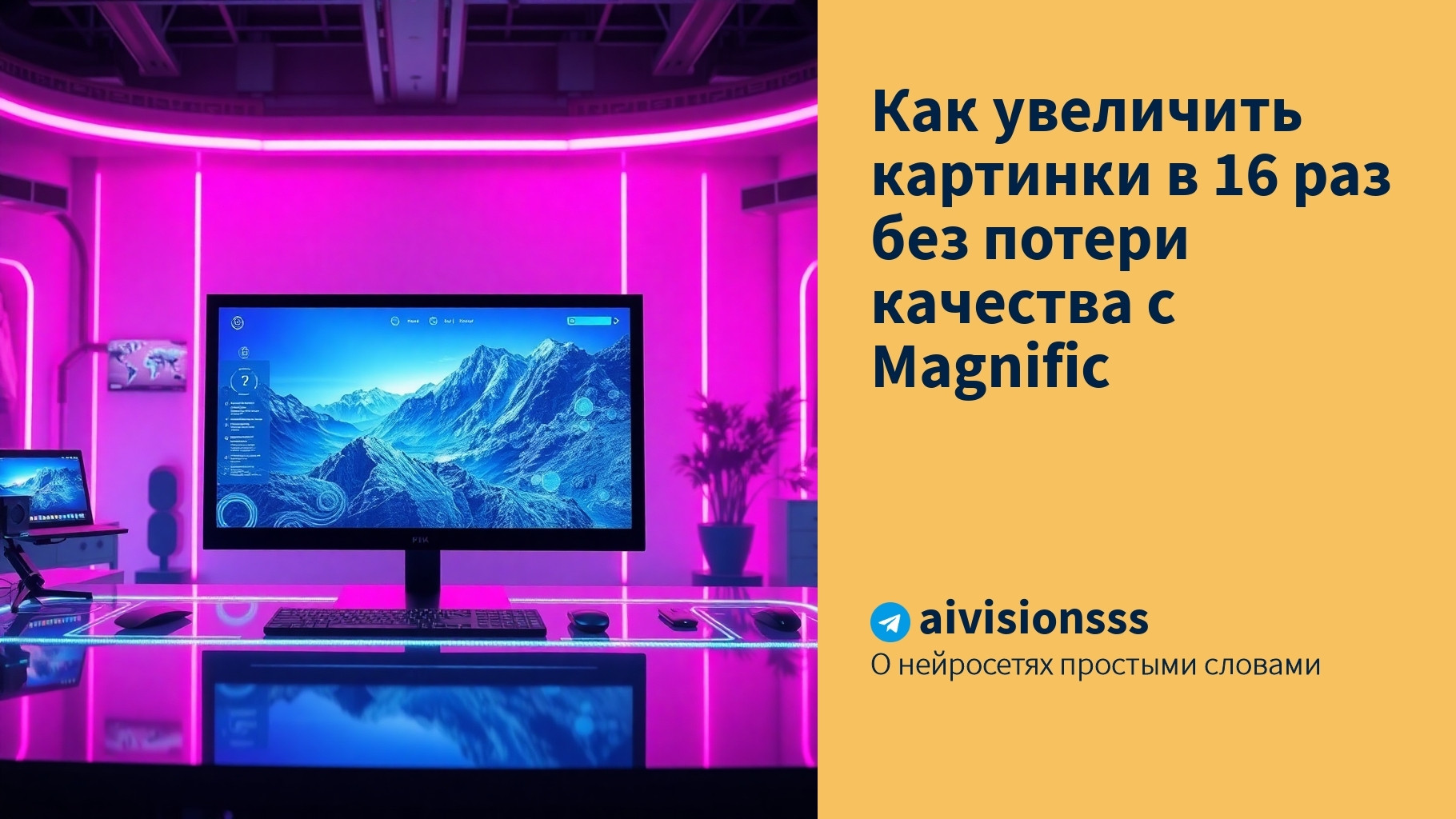 Читать далее о этой статье Как увеличить картинки в 16 раз без потери качества с Magnific
