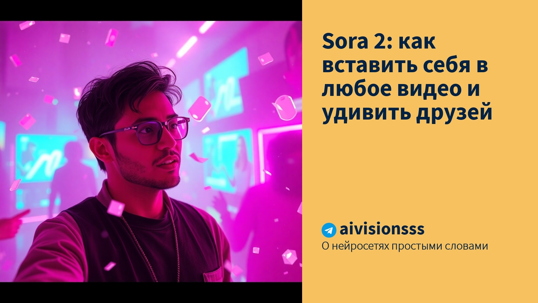 Читать далее о этой статье Sora 2: как вставить себя в любое видео и удивить друзей