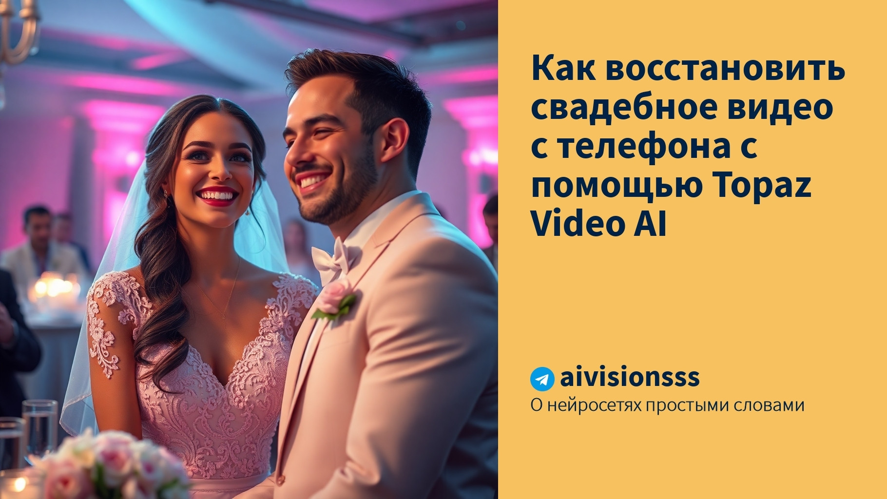 Вы сейчас просматриваете Как восстановить свадебное видео с телефона с помощью Topaz Video AI