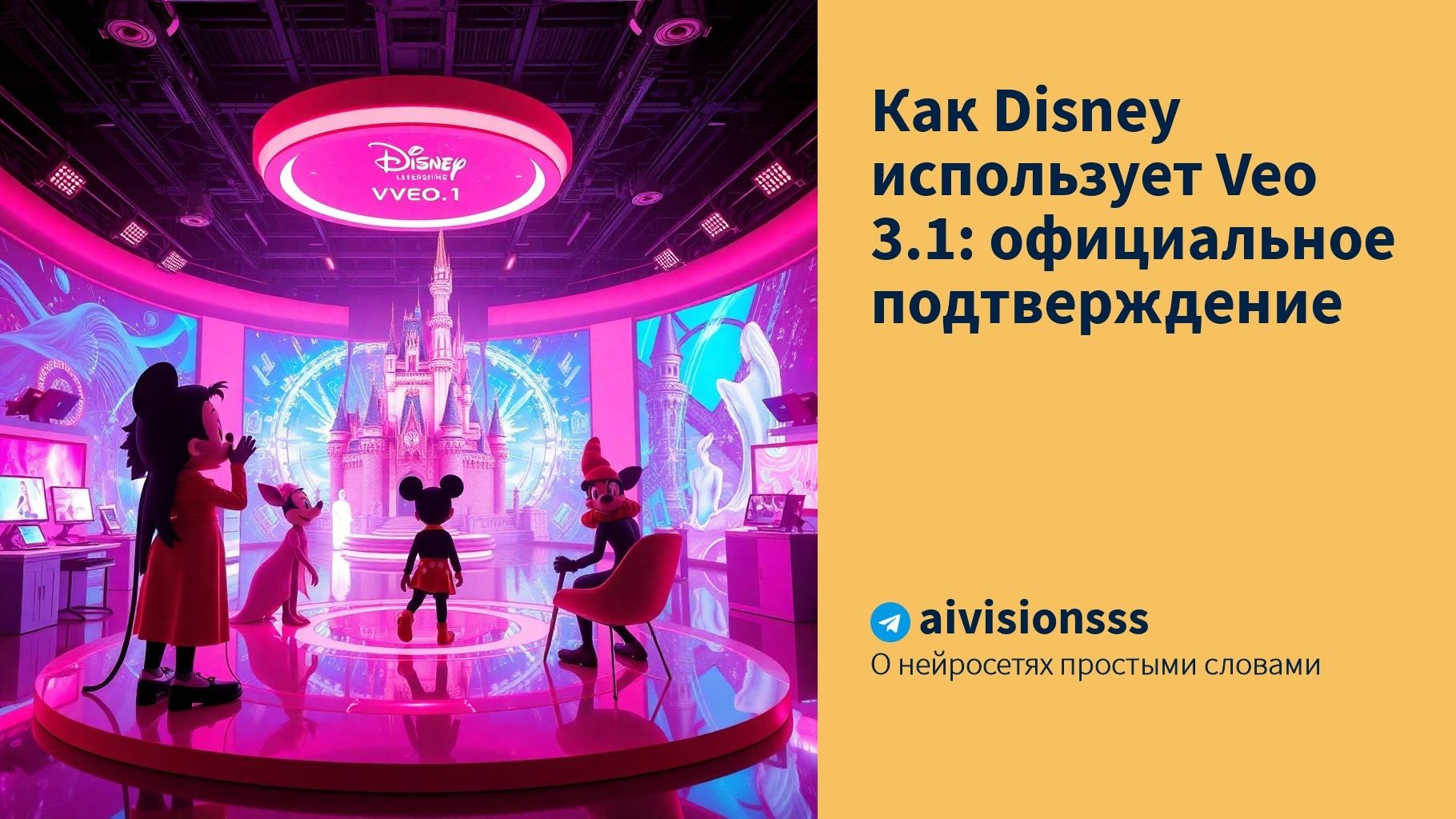 Вы сейчас просматриваете Как Disney использует Veo 3.1: официальное подтверждение