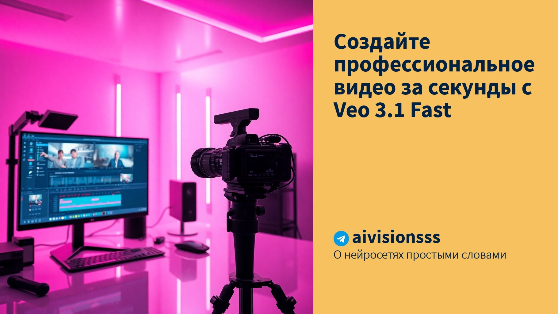 Вы сейчас просматриваете Создайте профессиональное видео за секунды с Veo 3.1 Fast