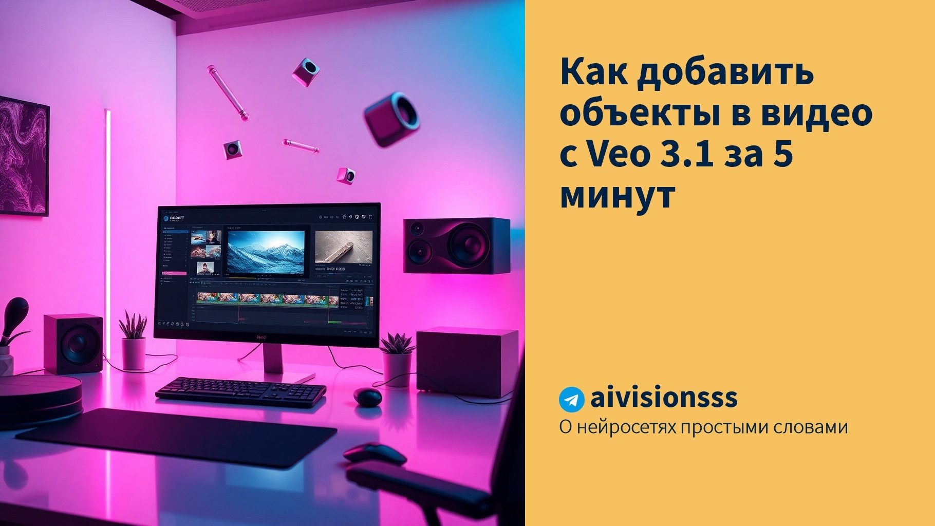 Читать далее о этой статье Как добавить объекты в видео с Veo 3.1 за 5 минут