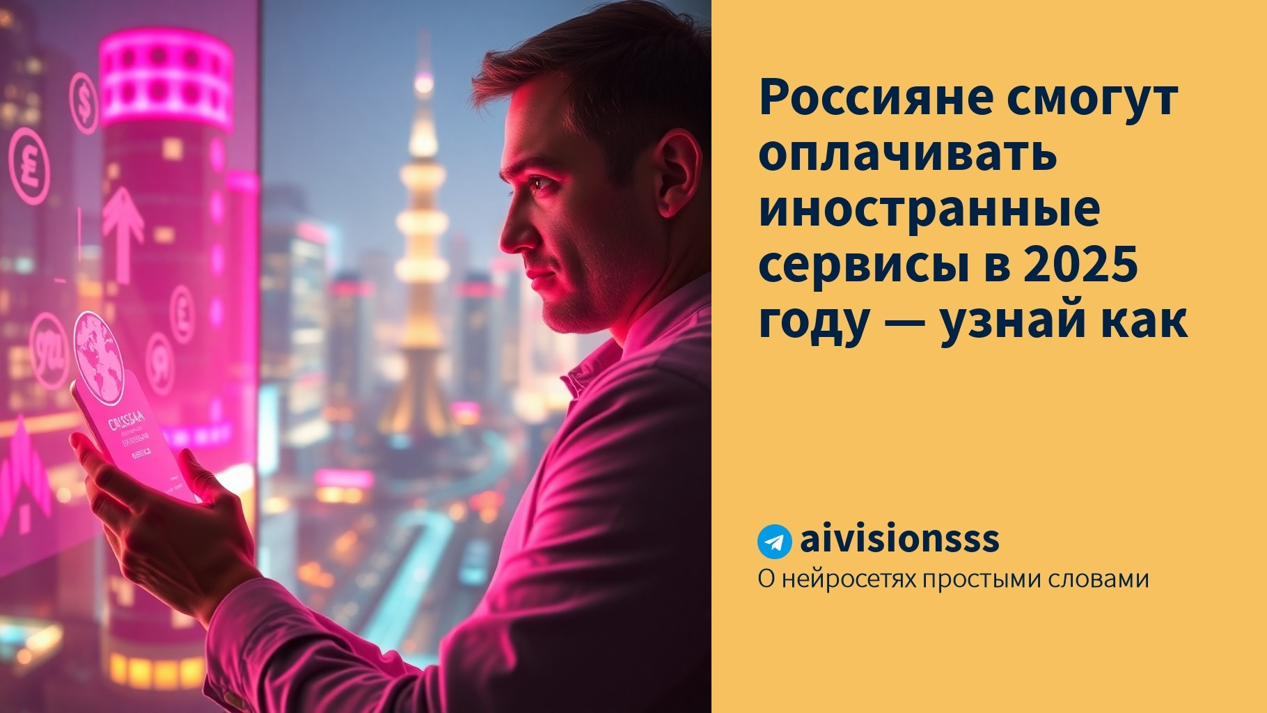 Читать далее о этой статье Россияне смогут оплачивать иностранные сервисы в 2025 году — узнай как