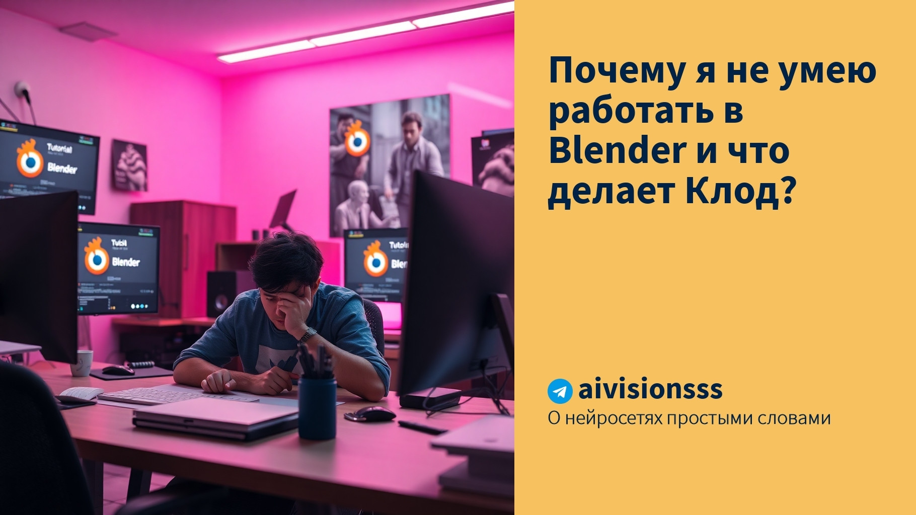 Вы сейчас просматриваете Почему я не умею работать в Blender и что делает Клод?