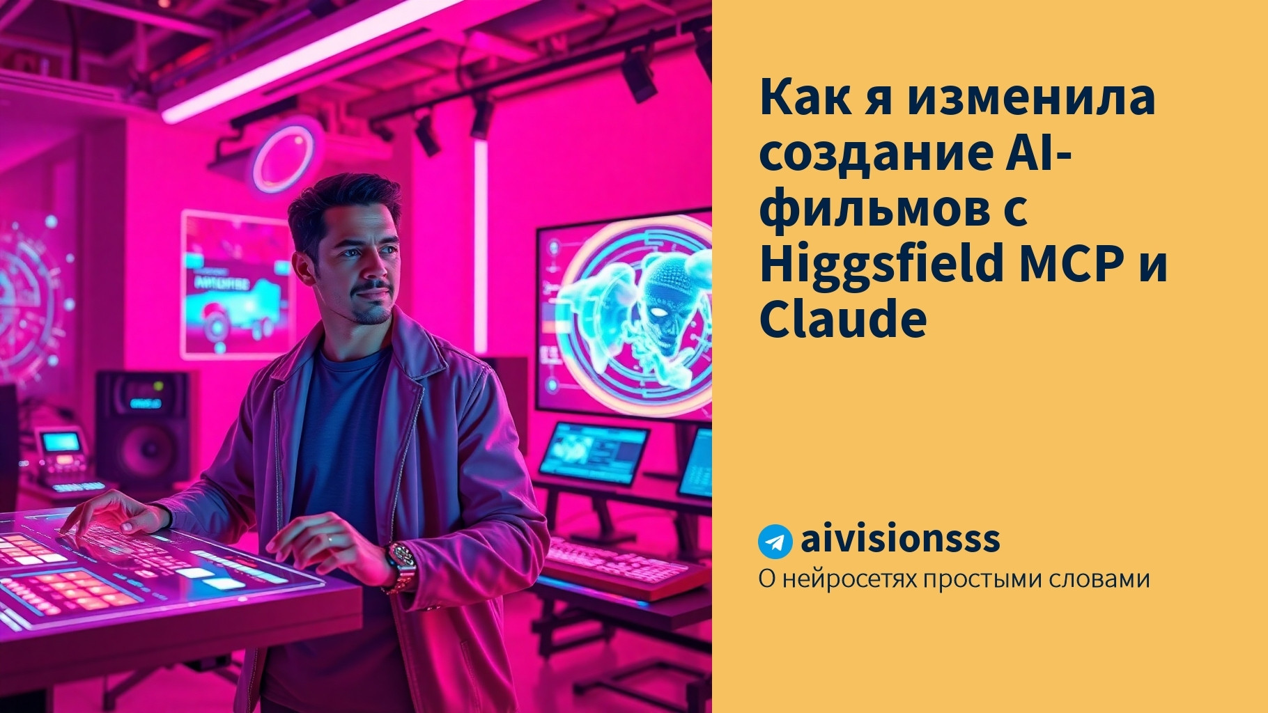 Вы сейчас просматриваете Как я изменила создание AI-фильмов с Higgsfield MCP и Claude