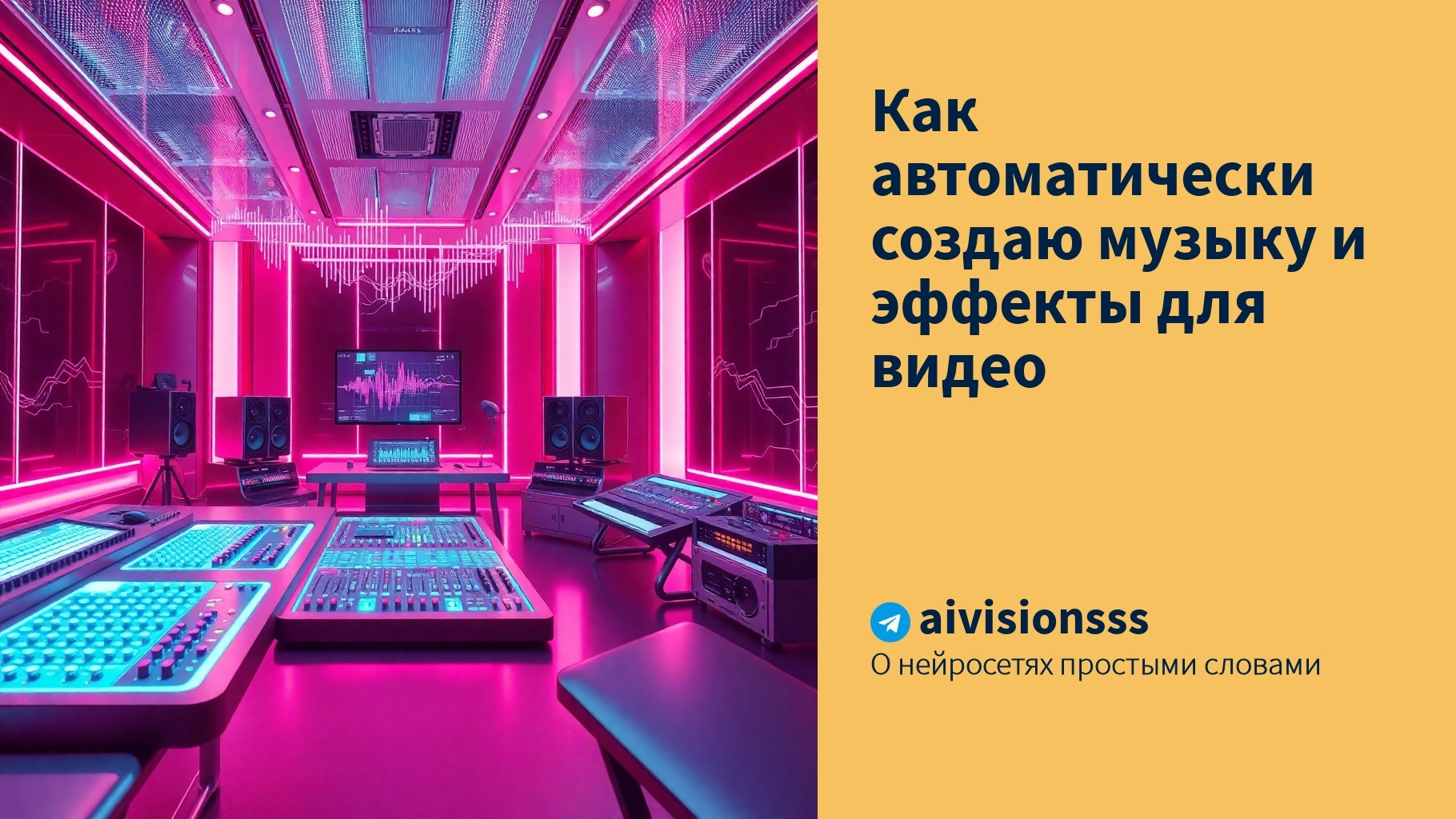 Читать далее о этой статье Как автоматически создаю музыку и эффекты для видео