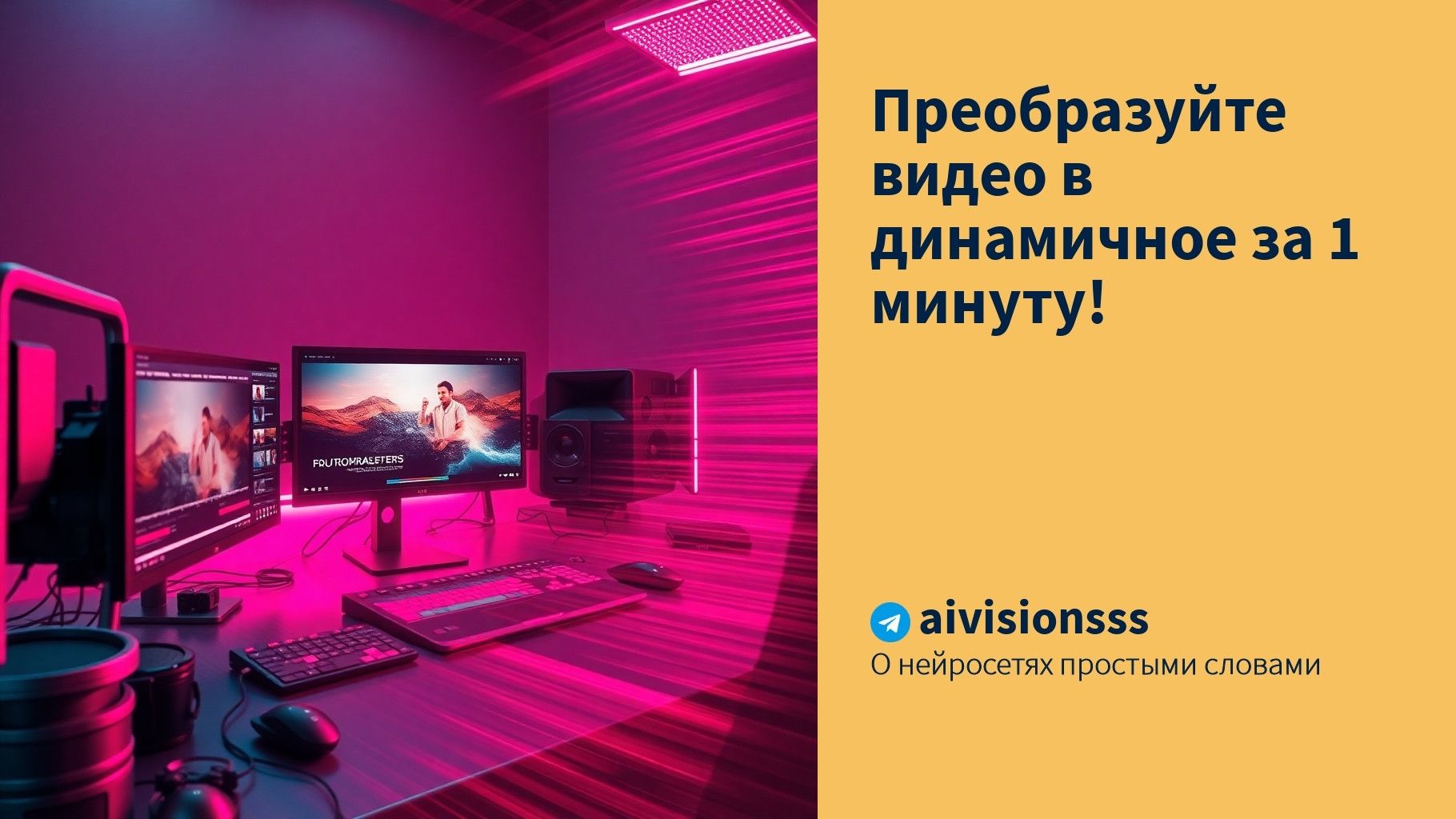 Читать далее о этой статье Преобразуйте видео в динамичное за 1 минуту!