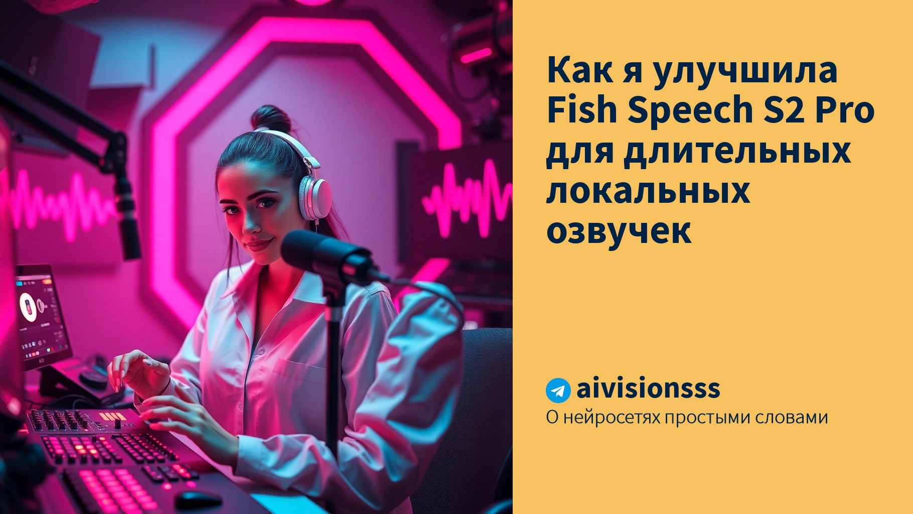 Вы сейчас просматриваете Как я улучшила Fish Speech S2 Pro для длительных локальных озвучек
