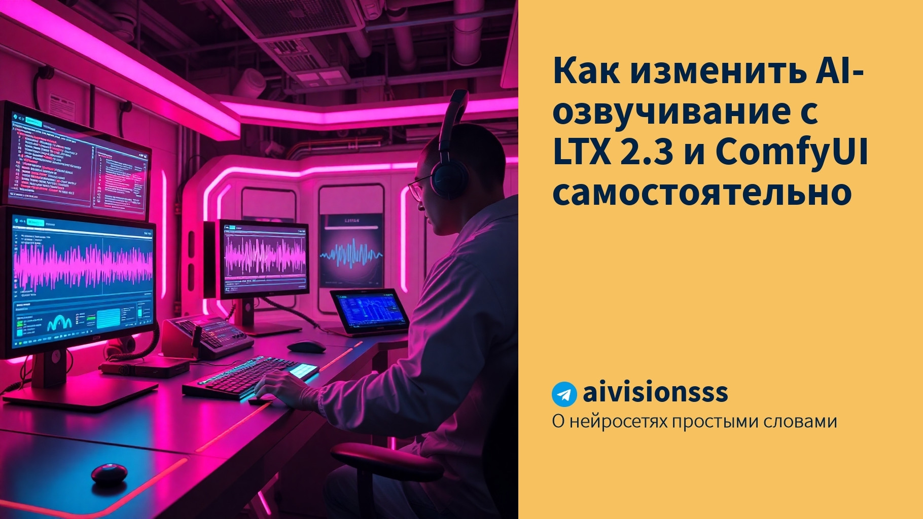 Вы сейчас просматриваете Как изменить AI-озвучивание с LTX 2.3 и ComfyUI самостоятельно