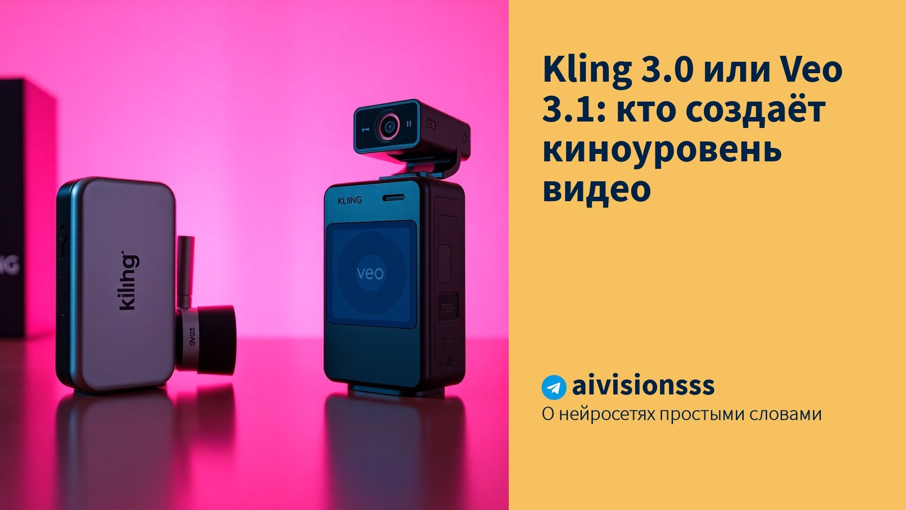 Вы сейчас просматриваете Kling 3.0 или Veo 3.1: кто создаёт киноуровень видео