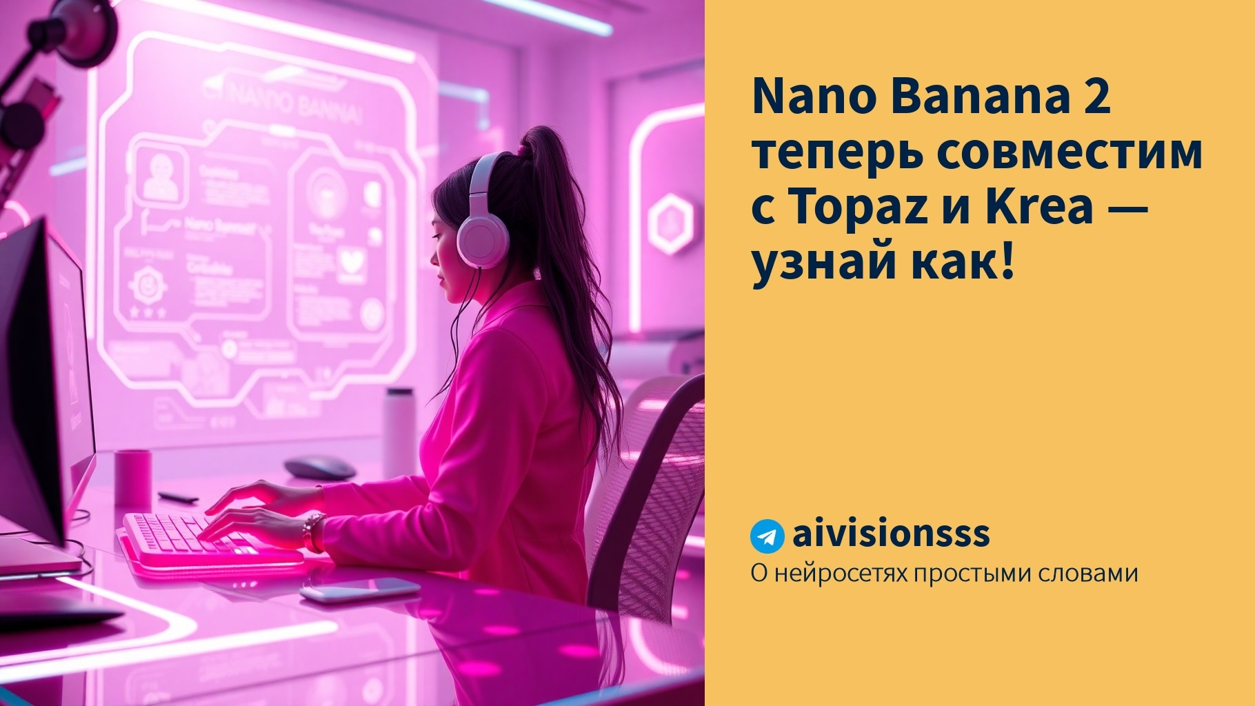 Вы сейчас просматриваете Nano Banana 2 теперь совместим с Topaz и Krea — узнай как!