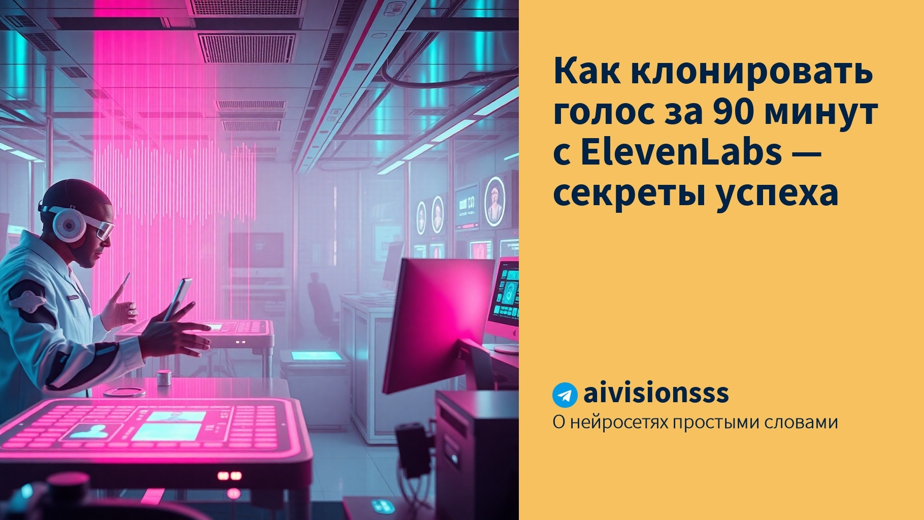 Вы сейчас просматриваете Как клонировать голос за 90 минут с ElevenLabs — секреты успеха