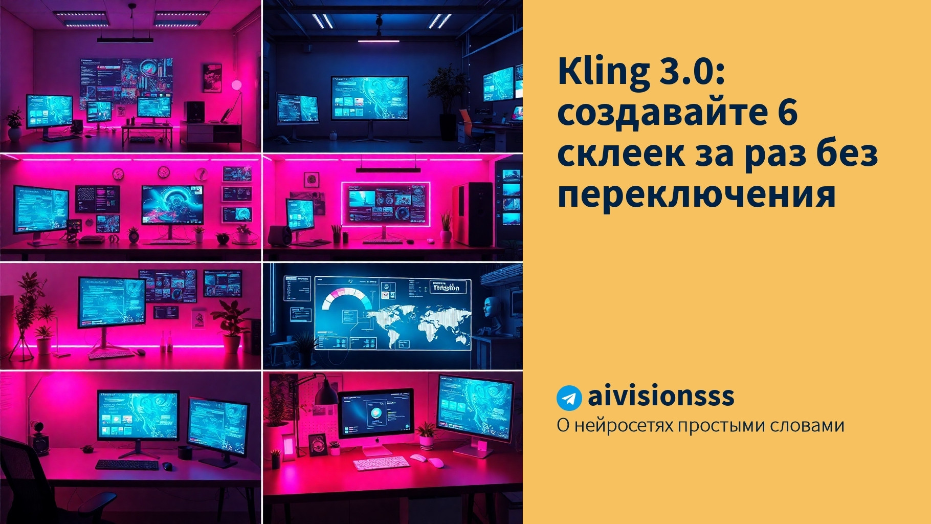 Вы сейчас просматриваете Кling 3.0: создавайте 6 склеек за раз без переключения