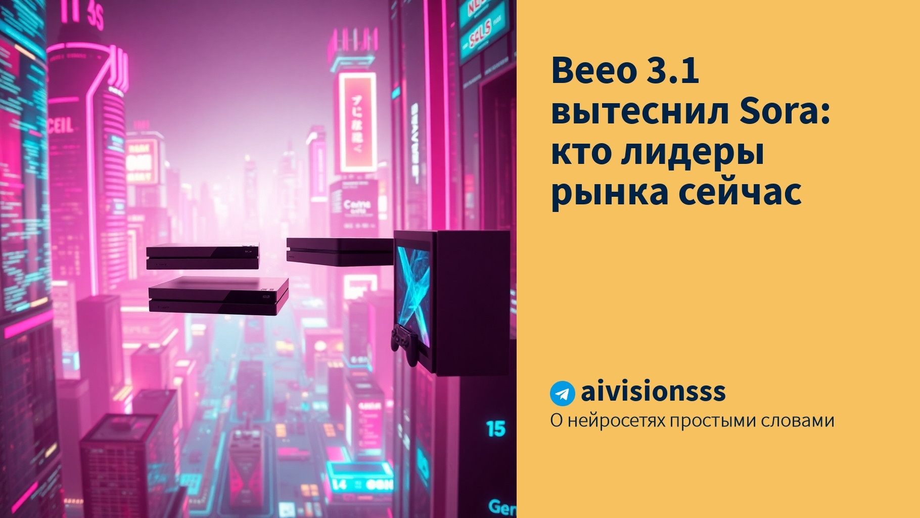 Вы сейчас просматриваете Веео 3.1 вытеснил Sora: кто лидеры рынка сейчас