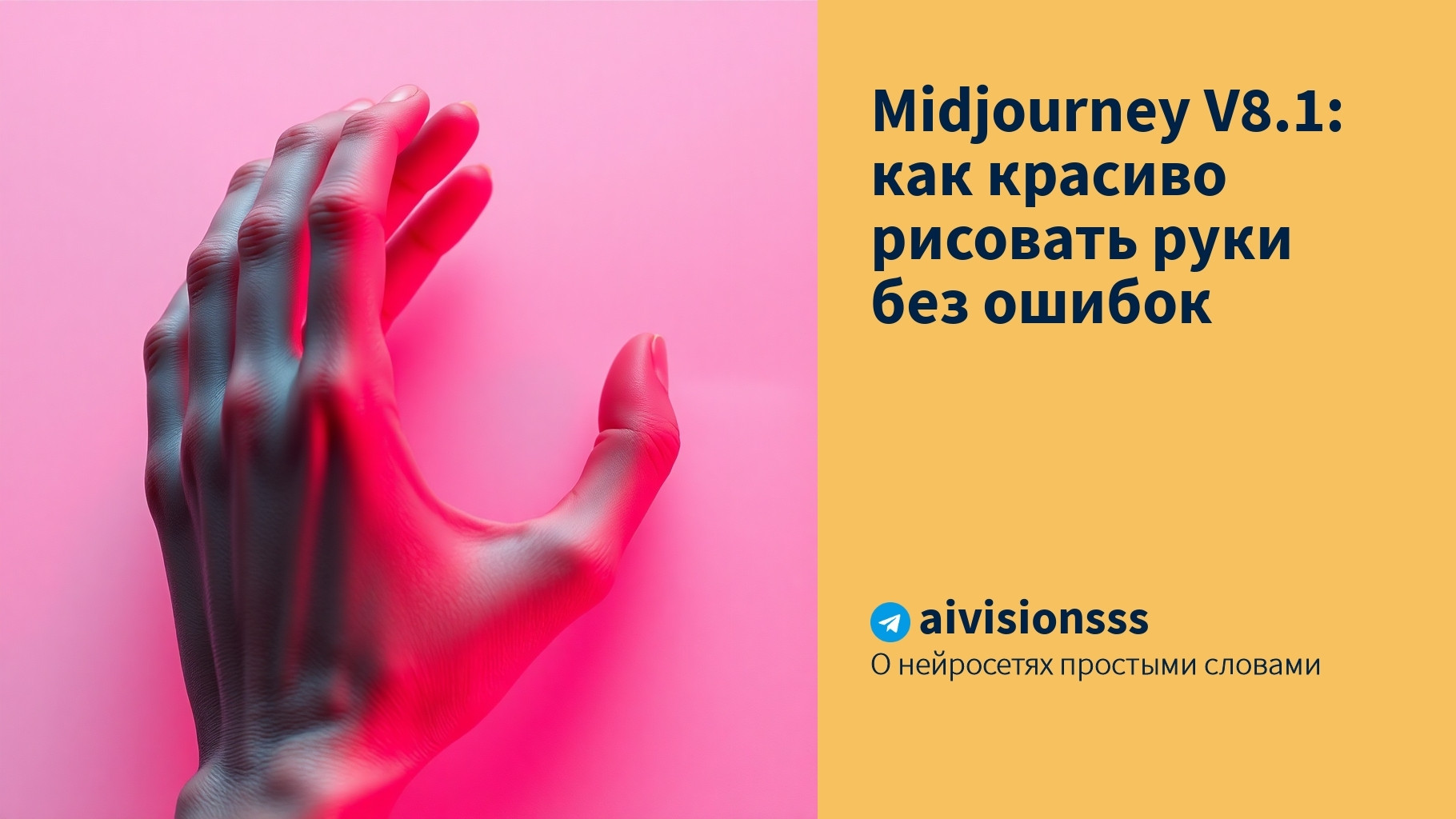 Вы сейчас просматриваете Midjourney V8.1: как красиво рисовать руки без ошибок