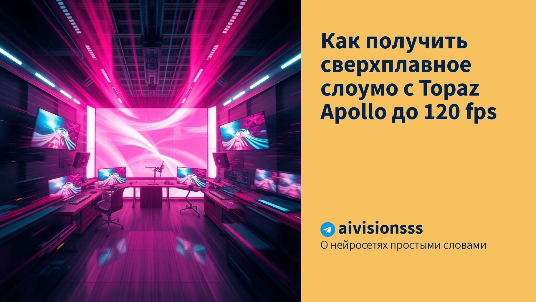 Читать далее о этой статье Как получить сверхплавное слоумо с Topaz Apollo до 120 fps