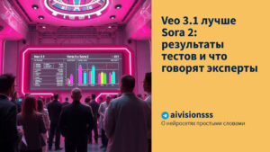 Читать далее о этой статье Veo 3.1 лучше Sora 2: результаты тестов и что говорят эксперты