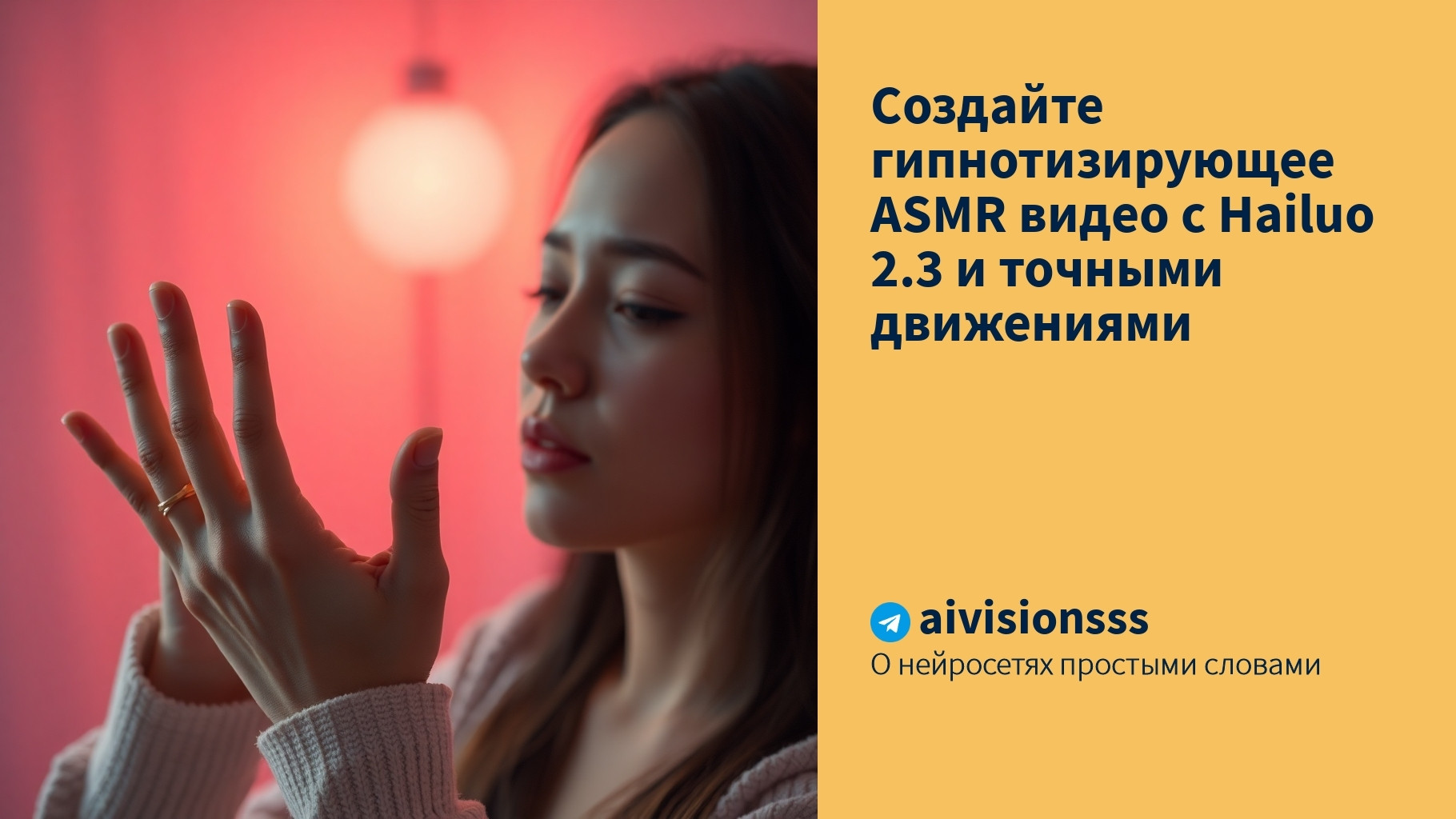 Читать далее о этой статье Создайте гипнотизирующее ASMR видео с Hailuo 2.3 и точными движениями