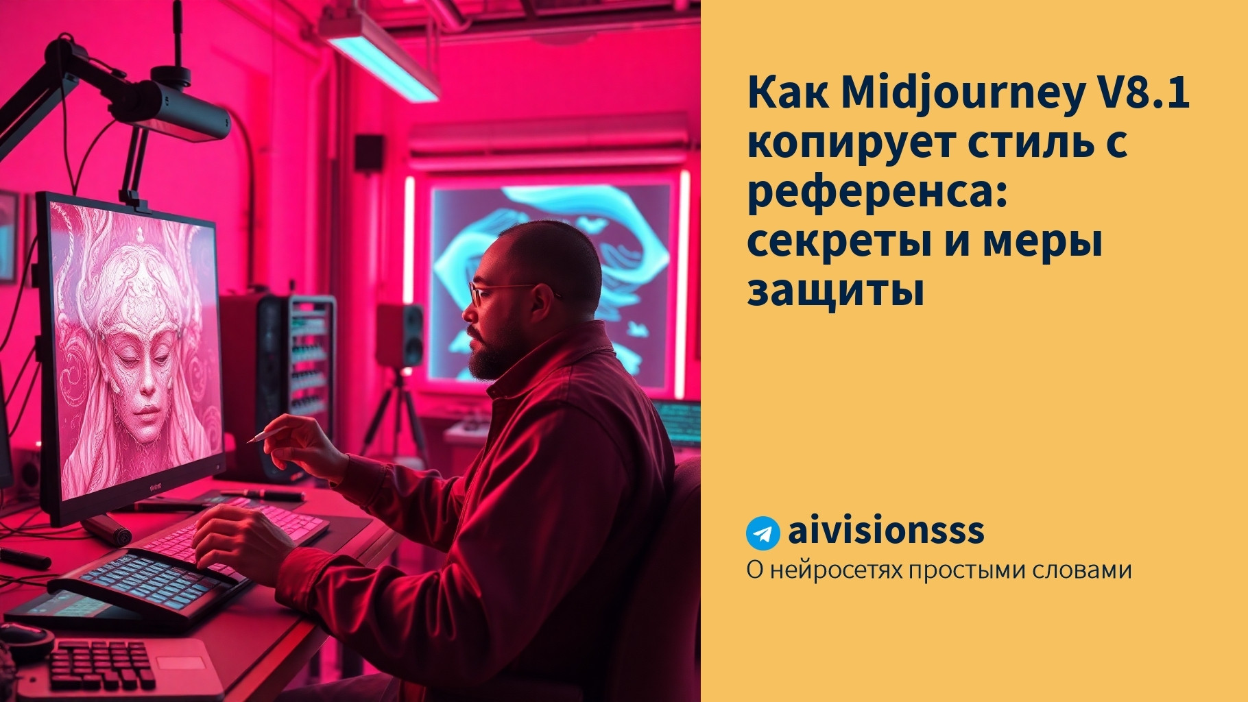 Вы сейчас просматриваете Как Midjourney V8.1 копирует стиль с референса: секреты и меры защиты