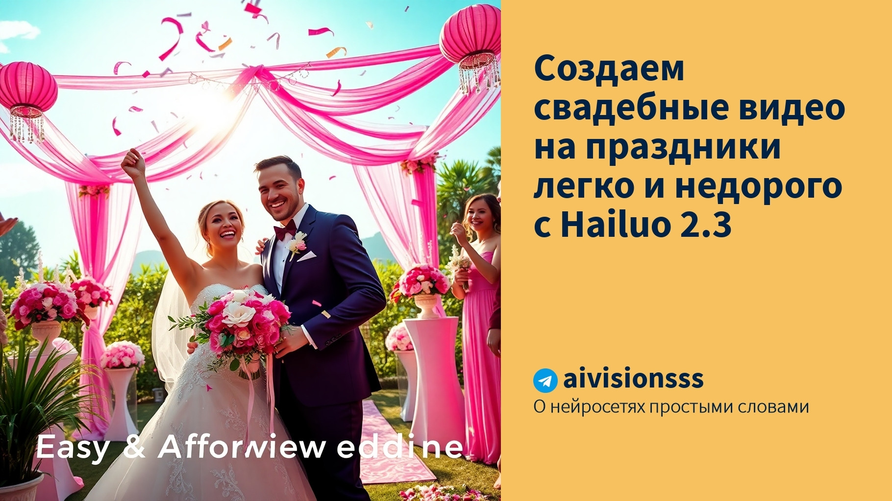 Вы сейчас просматриваете Создаем свадебные видео на праздники легко и недорого с Hailuo 2.3