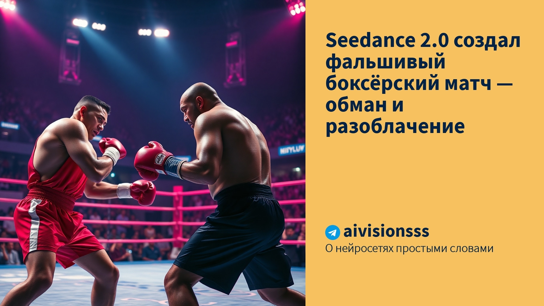 Вы сейчас просматриваете Seedance 2.0 создал фальшивый боксёрский матч — обман и разоблачение