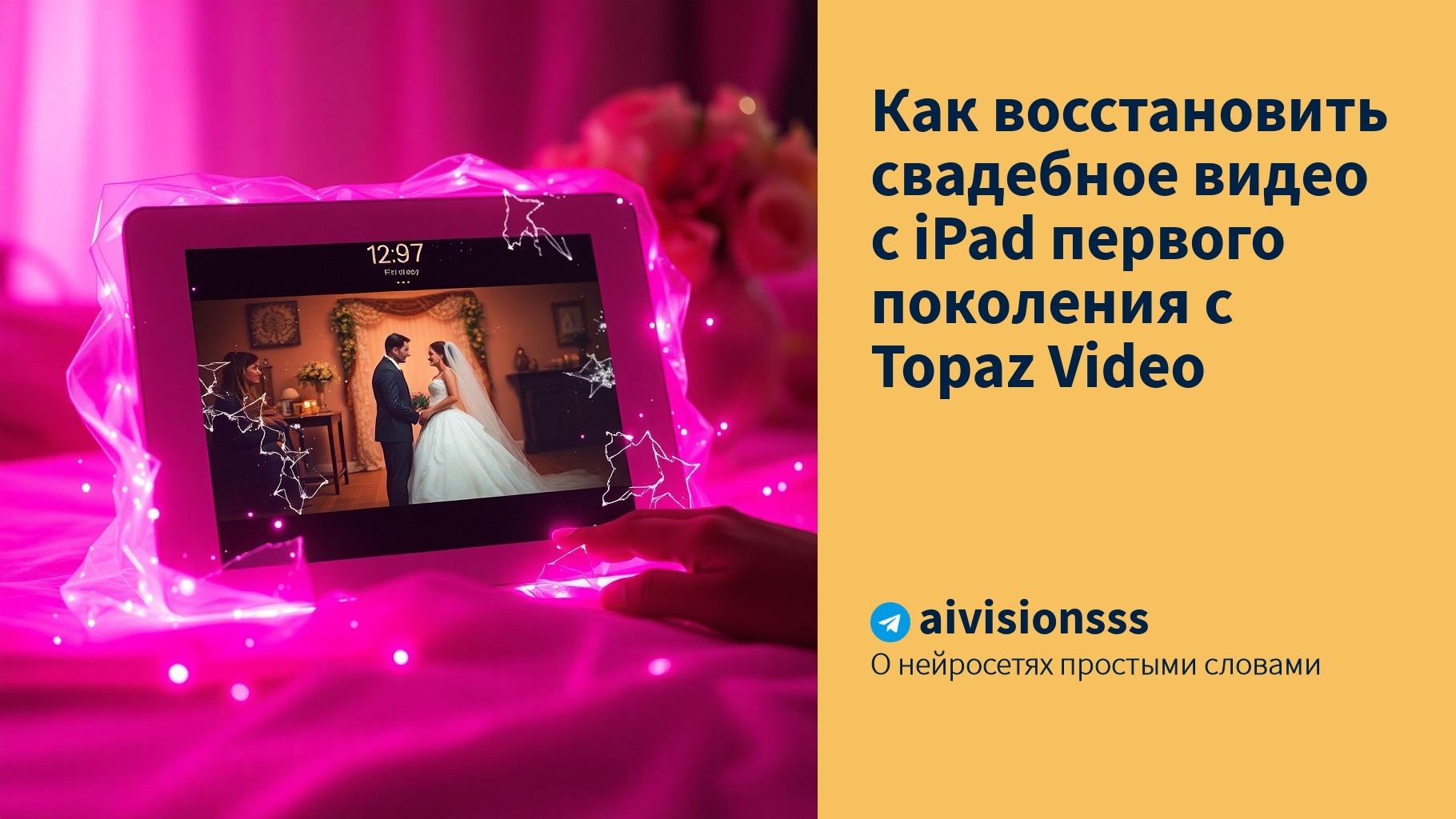 Вы сейчас просматриваете Как восстановить свадебное видео с iPad первого поколения с Topaz Video
