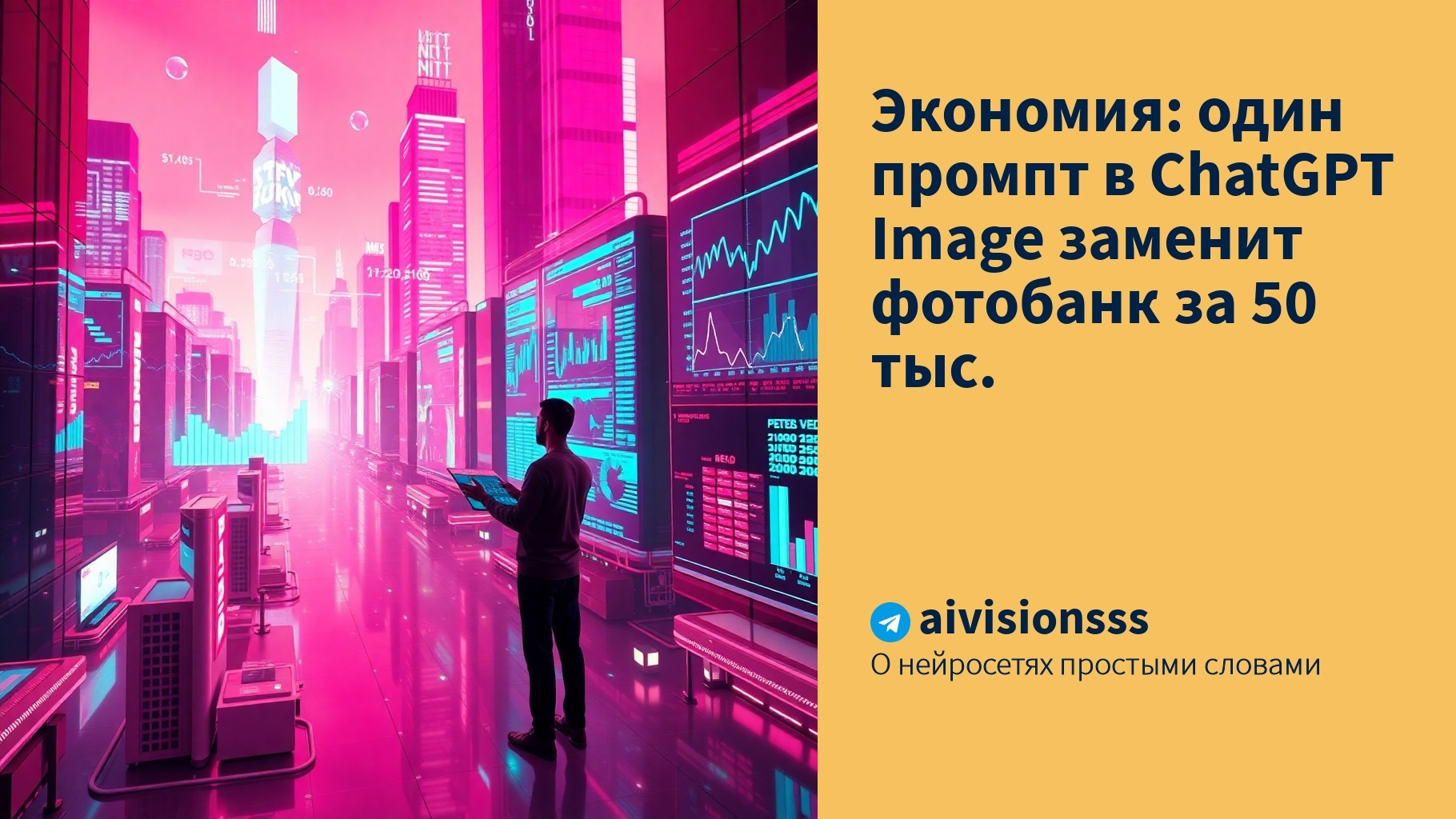 Читать далее о этой статье Экономия: один промпт в ChatGPT Image заменит фотобанк за 50 тыс.