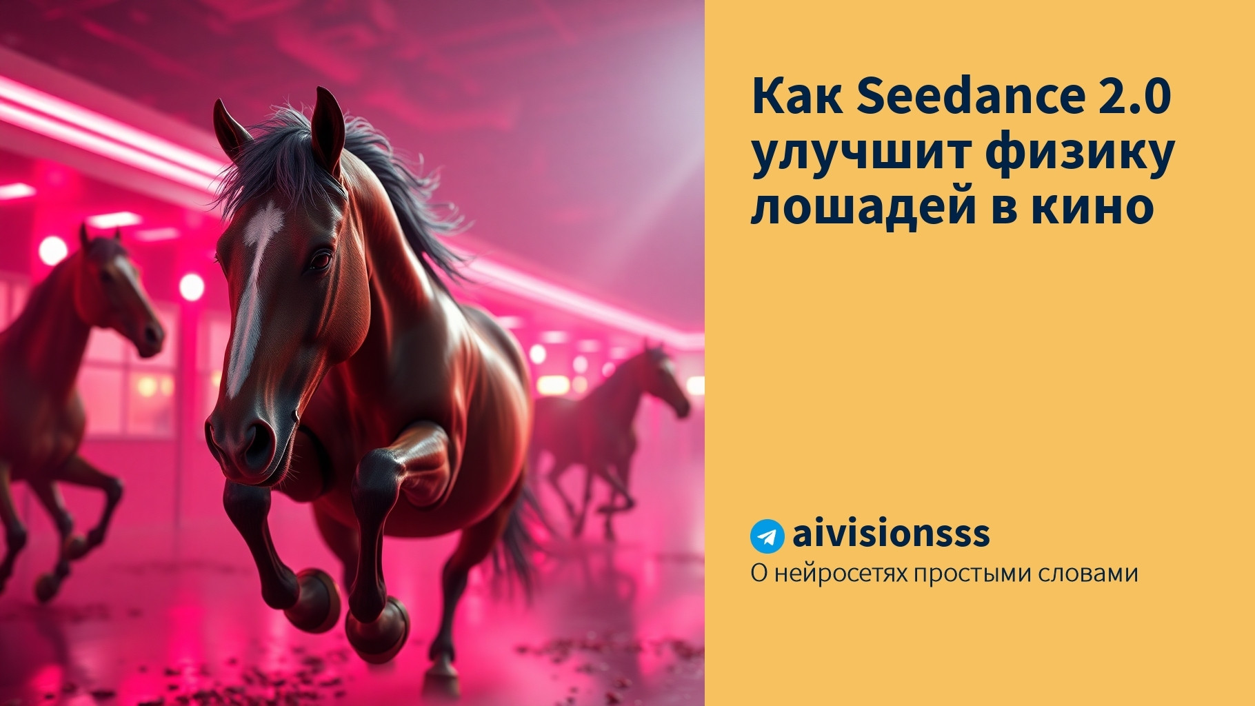 Читать далее о этой статье Как Seedance 2.0 улучшит физику лошадей в кино