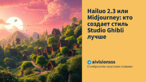 Читать далее о этой статье Hailuo 2.3 или Midjourney: кто создает стиль Studio Ghibli лучше