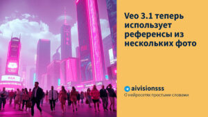 Читать далее о этой статье Veo 3.1 теперь использует референсы из нескольких фото