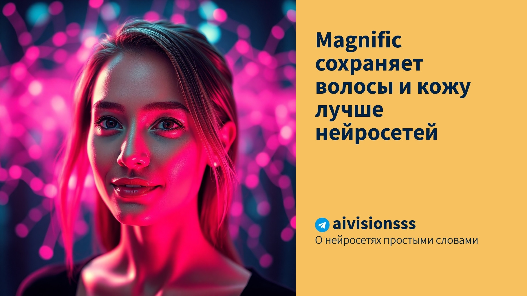 Читать далее о этой статье Magnific сохраняет волосы и кожу лучше нейросетей