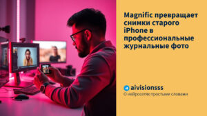 Читать далее о этой статье Magnific превращает снимки старого iPhone в профессиональные журнальные фото