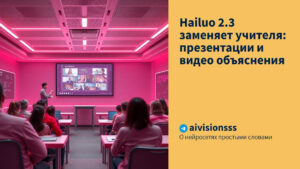 Читать далее о этой статье Hailuo 2.3 заменяет учителя: презентации и видео объяснения