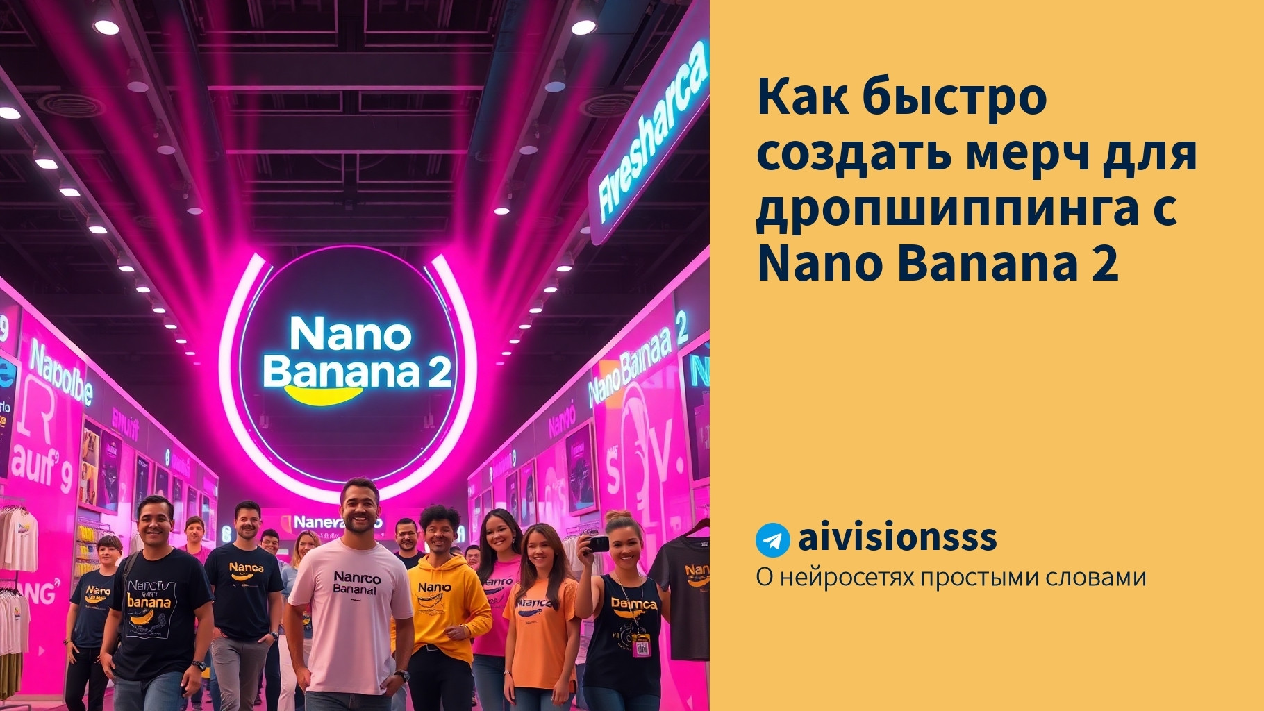 Вы сейчас просматриваете Как быстро создать мерч для дропшиппинга с Nano Banana 2