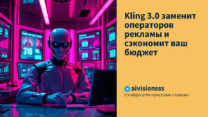 Читать далее о этой статье Kling 3.0 заменит операторов рекламы и сэкономит ваш бюджет