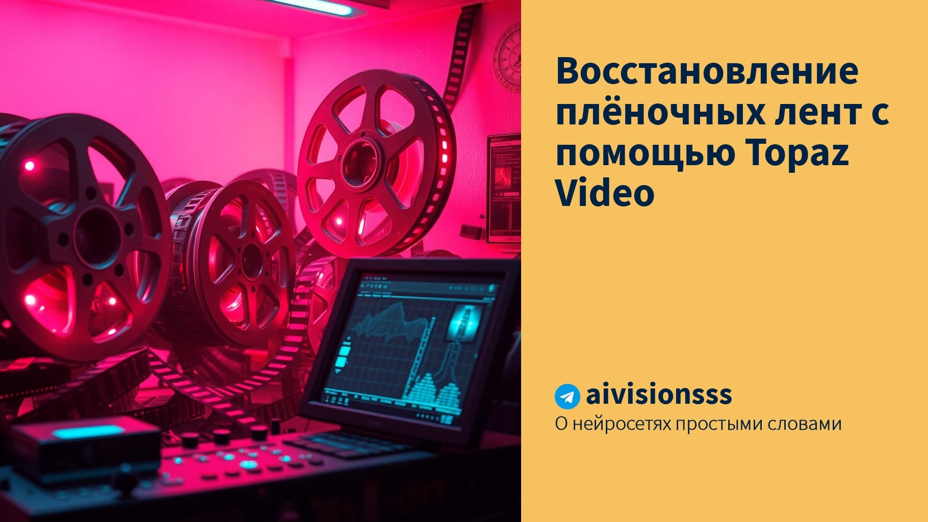 Вы сейчас просматриваете Восстановление плёночных лент с помощью Topaz Video