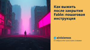 Читать далее о этой статье Как выжить после закрытия Fable: пошаговая инструкция