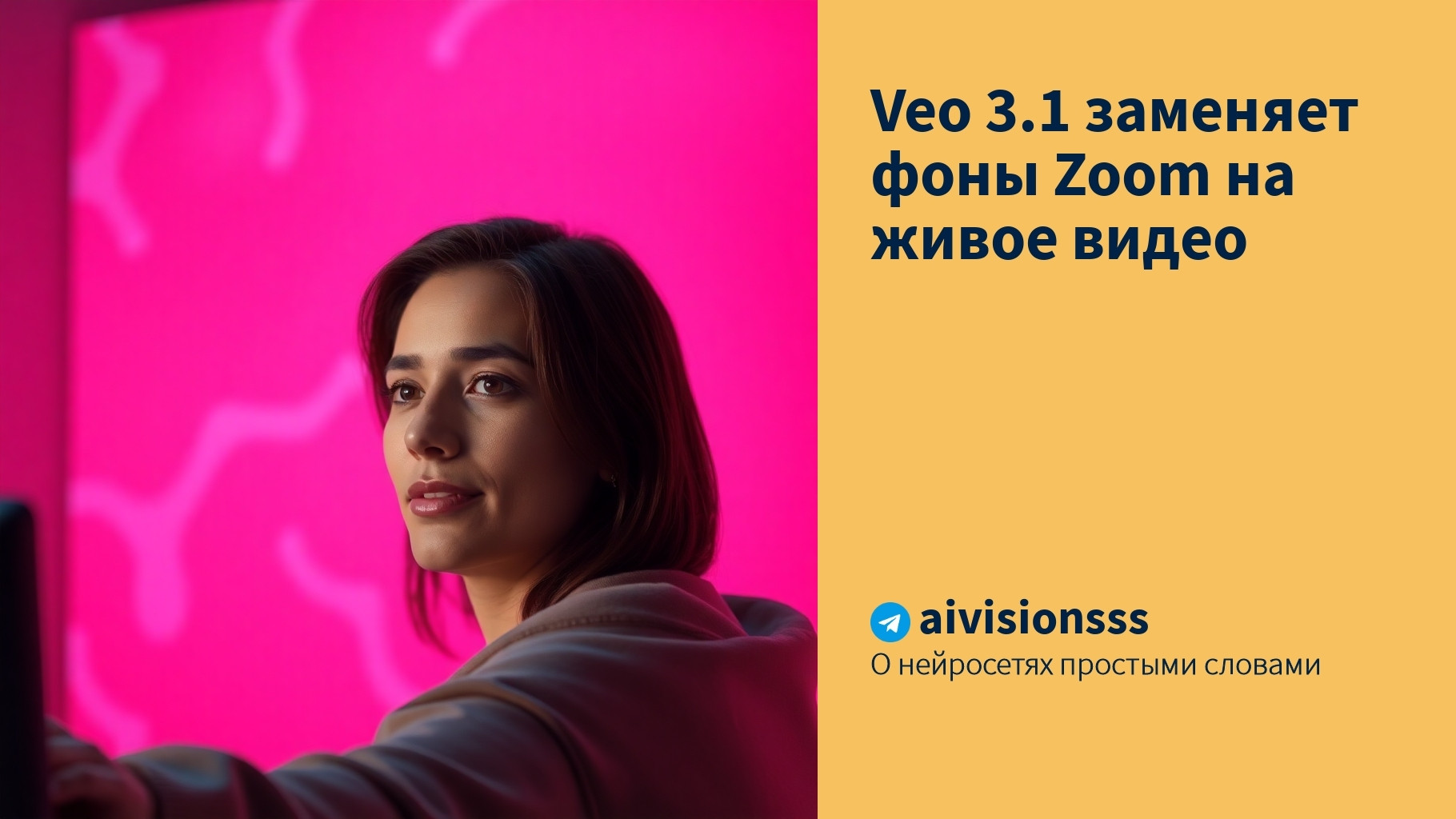 Читать далее о этой статье Veo 3.1 заменяет фоны Zoom на живое видео