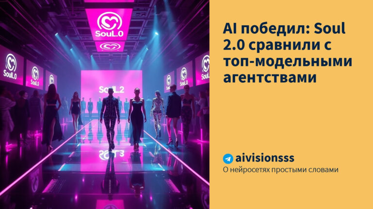 AI победил: Soul 2.0 сравнили с топ-модельными агентствами