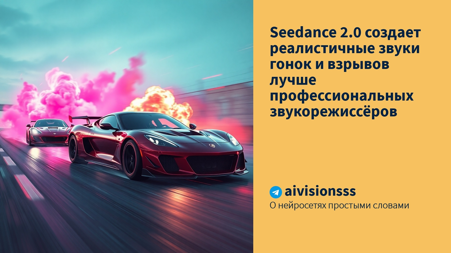 Читать далее о этой статье Seedance 2.0 создает реалистичные звуки гонок и взрывов лучше профессиональных звукорежиссёров
