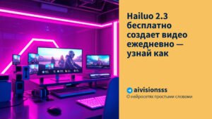 Читать далее о этой статье Hailuo 2.3 бесплатно создает видео ежедневно — узнай как