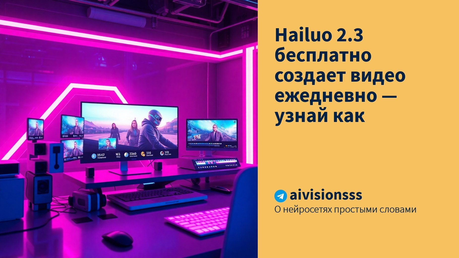 Вы сейчас просматриваете Hailuo 2.3 бесплатно создает видео ежедневно — узнай как