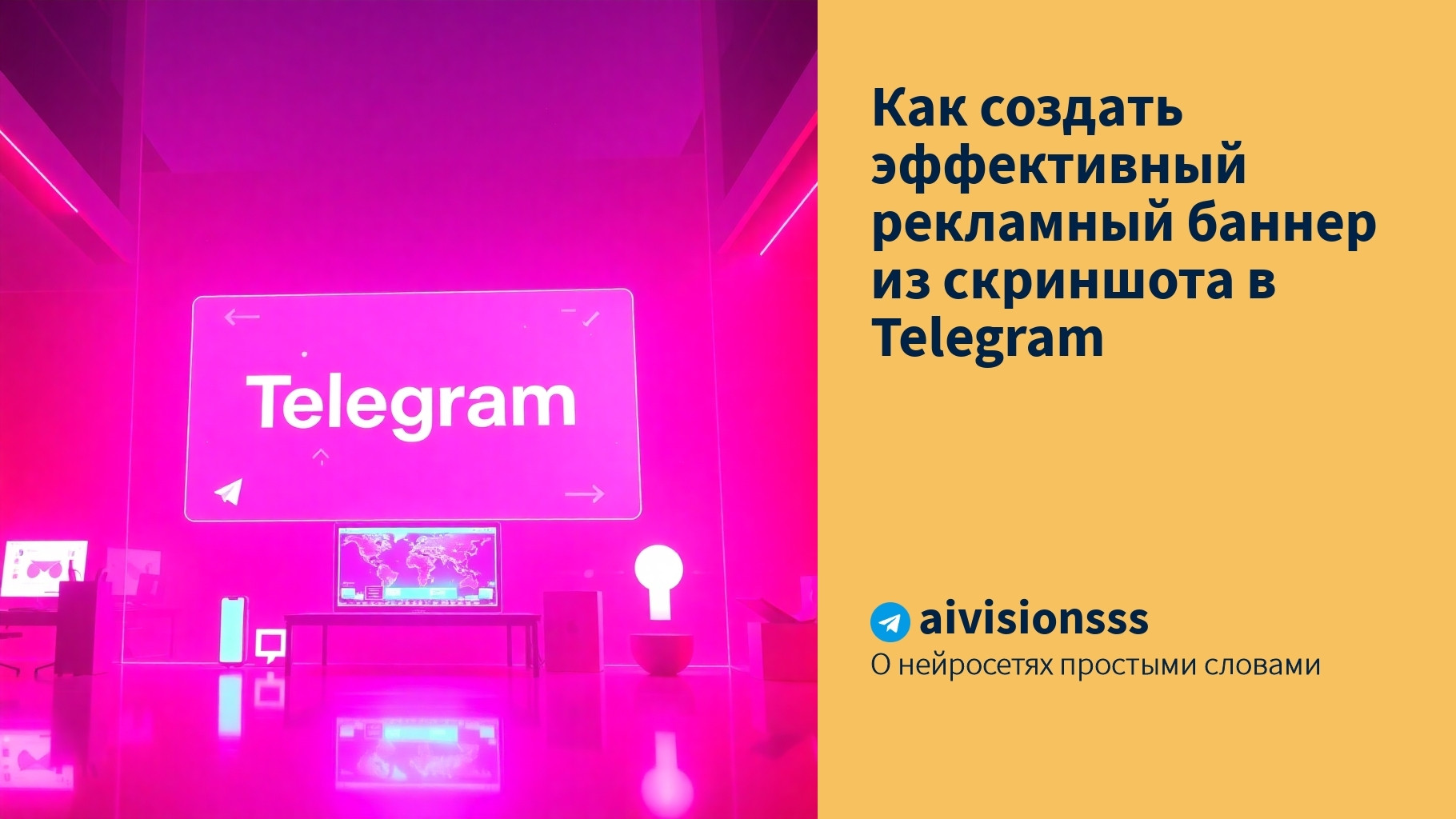 Читать далее о этой статье Как создать эффективный рекламный баннер из скриншота в Telegram