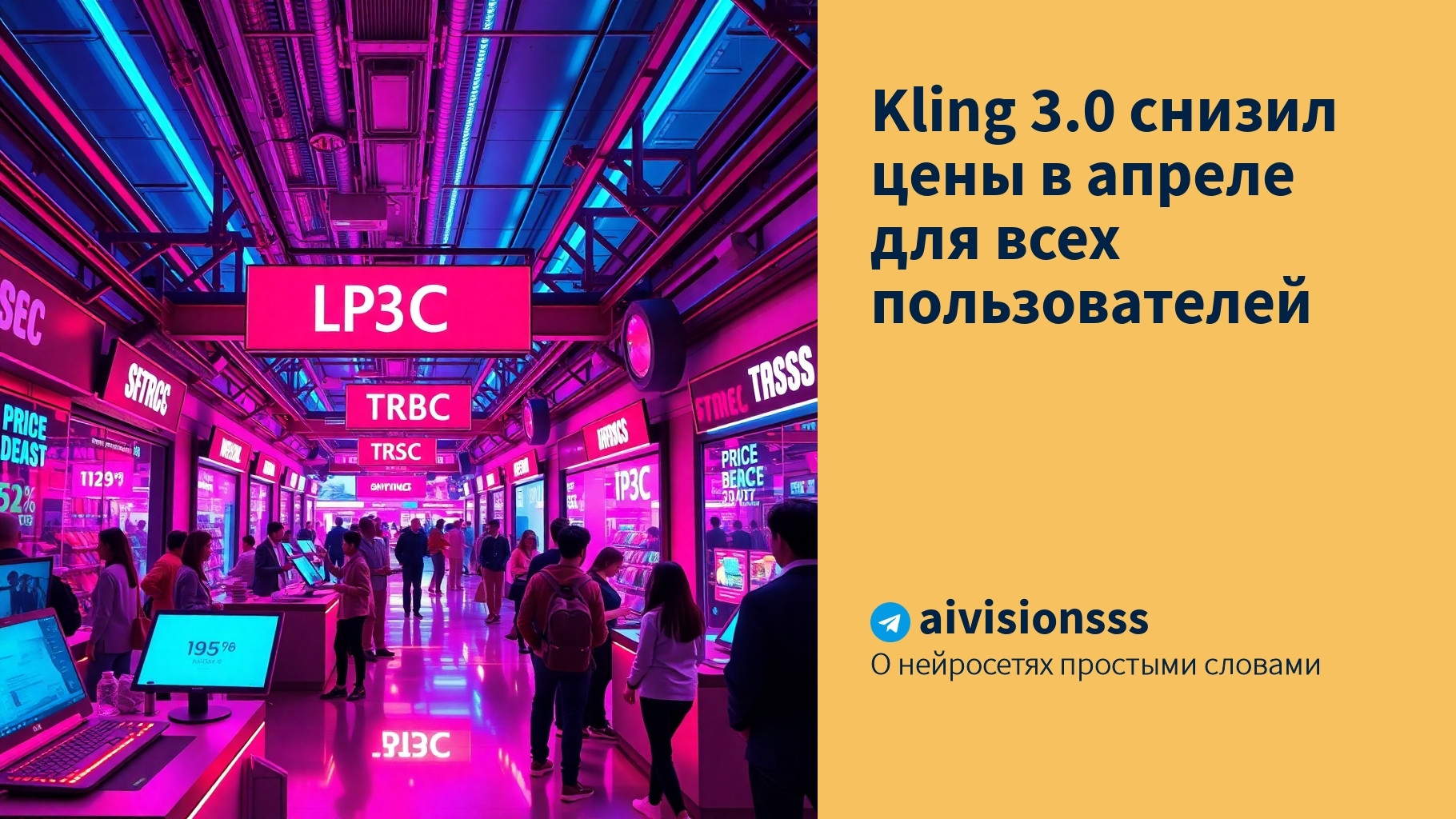 Читать далее о этой статье Kling 3.0 снизил цены в апреле для всех пользователей