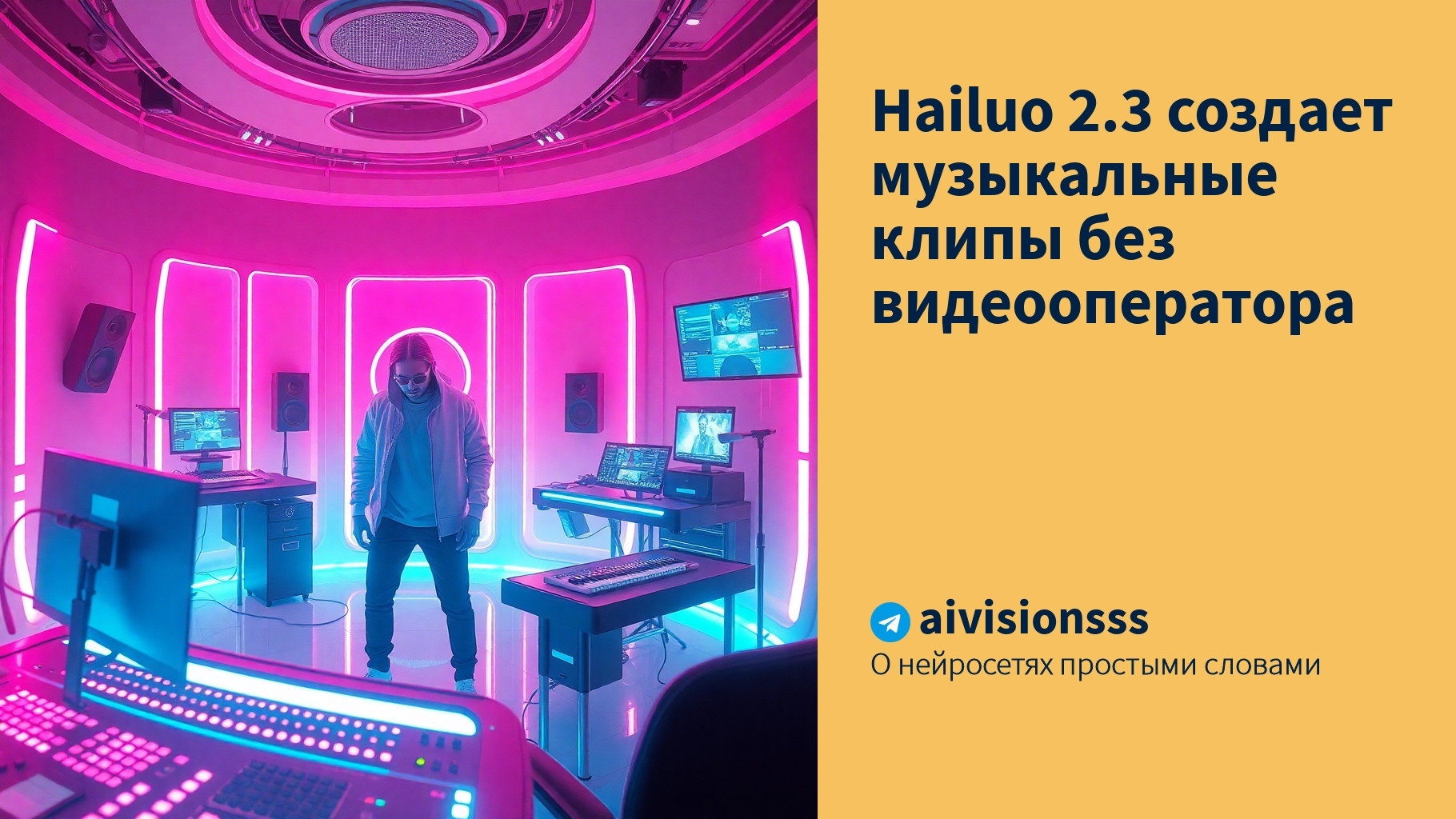 Читать далее о этой статье Hailuo 2.3 создает музыкальные клипы без видеооператора
