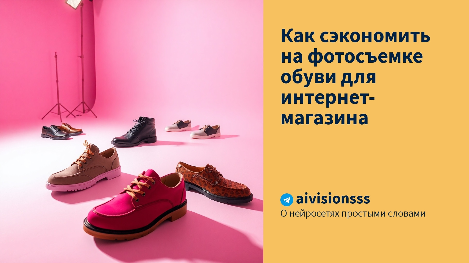 Вы сейчас просматриваете Как сэкономить на фотосъемке обуви для интернет-магазина